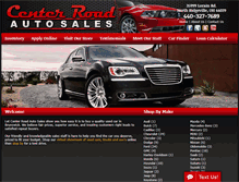 Tablet Screenshot of centerroadautosales.com